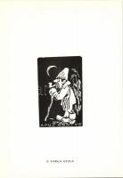 1962 12 magyar metszet 20x15cm, 500 sorszámozott példányban készült ajándék mappa benne Gross Arnold...