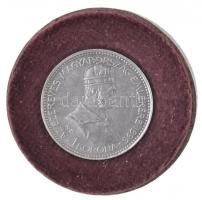 1896KB 1K Ag Millenium kissé kopottas állapotban lévő eredeti bordó Milleniumi Koronaérem - 1896 díszdobozban T:1- Hungary 1896KB 1 Korona Millenium in original, little worn, wine-red case C:AU patina Adamo K5.2