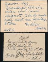 1930-1932 Wiesel Adolf jégszekrénygyár és Kokesch Sándor szűcs-mester reklám nyomtatványok, a tulajd...