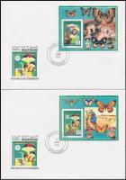 Scout Movement; Mushrooms and butterflies set and mini sheet + blockset + block + 5 FDC Cserkészmozg...