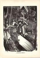 1962 12 magyar metszet 20x15cm, 500 sorszámozott példányban készült ajándék mappa benne Gross Arnold...