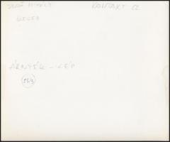 cca 1972 Dezső Mihály: Árnyék-kép, feliratozott vintage fotó, a kortárs magyar fotográfia avantgarde...