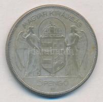 1930. 5P Ag "Horthy jobbra" T:2-,3 Adamo P8