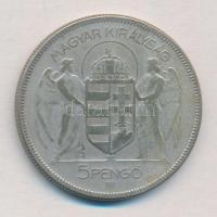 1930. 5P Ag "Horthy jobbra" T:2-,3 Adamo P8