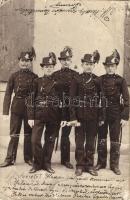 1904 Pozsony, Pressburg, Bratislava; Magyar király csendőr tanosztály csoportképe / Gendarme school class. group photo (EB)