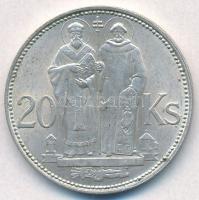 Szlovákia 1941. 20K Ag Cirill és Metód T:2  Slovakia 1941. 20 Korun Ag St. Kyrill and St. Methodius C:XF