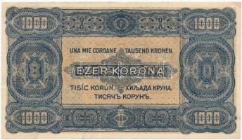 1923. 1000K "Magyar Pénzjegynyomda R.t. Budapest" nyomdahely jelöléssel T:I-