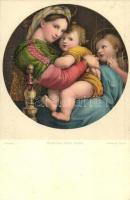 38 db RÉGI használatlan főleg vallásos művészlap, sok lithoval, vegyes minőség / 38 pre-1945 unused ...