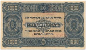 1923. 1000K "8 FILLÉR - NYOLC FILLÉR" felülnyomással T:II kis szakadás
Adamo K37B
