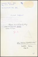 1967 A kortárs magyar fotográfia avantgarde korszakából Kolláth Mária: Szolidaritás c. vintage alkot...