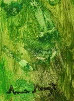 Anna jelzéssel: Arcok a múltból. Akril, papír, 50×64 cm