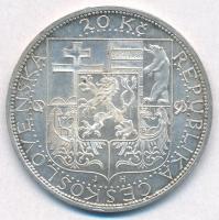 Csehszlovákia 1937. 20K Ag "Masaryk köztársasági elnök halála" T:2
Czechoslovakia 1937. 2...