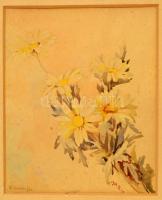 Benczúr jelzéssel: Kamilla. Akvarell, karton, foltos, 27×21 cm