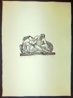 Perei Zoltán (1913-1992) számozott, szignált fametszet merített papíron (EA I/XV. jelzéssel) 42x30cm + rövid ismertető a művészről