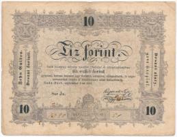 1848. 10Ft Kossuth bankó T:III Adamo G111