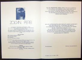 Perei Zoltán (1913-1992) számozott, szignált fametszet merített papíron (EA I/XV. jelzéssel) 42x30cm...