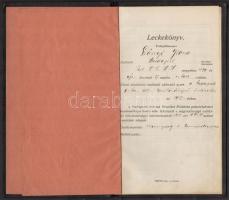 1917-1919 A budapesti állami Erzsébet Nőiskola tanítóképző intézete tanulójának leckekönyve, benne H...