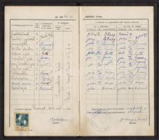 1917-1919 A budapesti állami Erzsébet Nőiskola tanítóképző intézete tanulójának leckekönyve, benne H...