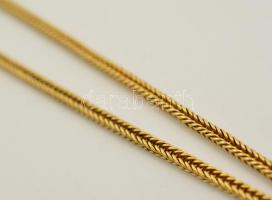 cca 1900 Arany óralánc, 14 K arany, rubinkővel. Jelzett. / cca 1900 Gold watchchain. 14 C with rubin...