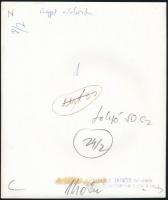 Eifert János (1943- ): Reggel a táborban, fotó, hátulján pecséttel jelzett, 21,5×18 cm