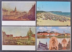 Kb. 200 db MODERN külföldi képeslap Európából és Amerikából / Cca. 200 modern American and European town-view postcards