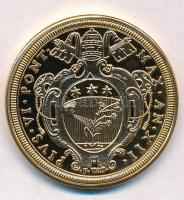 DN "Történelmi aranypénzek - VI. Pius 10 zecchini" aranyozott Cu-Zn utánveret "COPY&q...