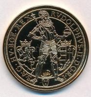 DN Történelmi aranypénzek - Rudolf 10 dukát, 1603 aranyozott Cu-Ni utánveret COPY beütéssel, tanúsítvánnyal (20g/38,61mm) T:PP
