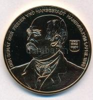 DN Történelmi aranypénzek - Otto von Bismarck 10 dukát aranyozott Cu-Zn utánveret COPY beütéssel, tanúsítvánnyal (20g/38,61mm) T:PP