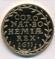 DN "Történelmi aranypénzek - II. Mátyás koronázási érem, 1611" aranyozott Cu-Zn utánveret ...