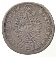 1689K-B 15kr Ag "I. Lipót" (6,25g) T:2-
Hungary 1689K-B 15 Kreuzer Ag "Leopold I&quo...
