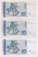 Németország 1989-1993. 10M T:III,III- 
Germany 1989-1993. 10 Mark C:F,VG