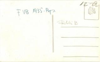 1935 Budapest, Főiskolai Világbajnokság, kosárlabda mérkőzés. photo