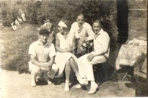 Ótátrafüred, Stary Smokovec, Alt-Schmecks; teniszezők csoportképe / tennis players. Ritter Nándor photo (b)