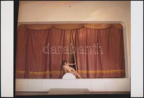 cca 1973 Ismerkedés az élet lényegével, szolidan erotikus fényképek, 4 db vintage negatívról készült...