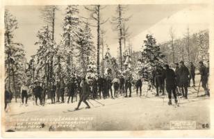 Tátra, Magas Tátra; Skiunterricht / síoktatás / ski lesson. Géza Bányász (Rb)