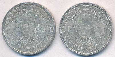 1929. 2P Ag "Madonna" (2x) T:3 Adamo P7