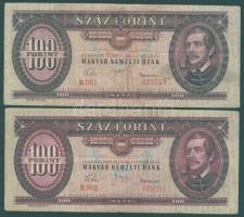 1957+1960. 100Ft (2klf) T:II,II/III