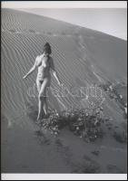 cca 1970 A serdülőkor páratlan élményei, szolidan erotikus fényképek, 4 db vintage negatívról készült mai nagyítások, 25x18 cm / 4 erotic photos, 25x187 cm