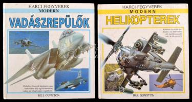 Bill Gunston: Modern vadászrepülők+Modern helikopterek+Modern repülőgép hordozók. Harci fegyverek sorozat. Debrecen, 1992-1993, Phoenix Könyvkiadó. Kiadói kartonált papírkötés.