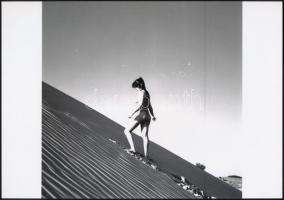 cca 1972 Bárhol, bármikor, szolidan erotikus fényképek, 4 db vintage negatívról készült mai nagyítás...