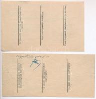 ~1946-1947. 6db-os vegyes magyar utalvány tétel, közte "Gabonautalvány", "Finomliszt-...