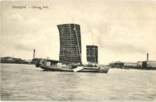 Shanghai, Chinese Junk boat. Denniston & Sullivan (EK)