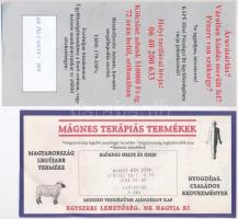 4db-os vegyes magyar reklámpénz, utalvány tétel, közte "Fundamenta", "Lakossági Heved...