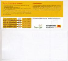 4db-os vegyes magyar reklámpénz, utalvány tétel, közte "Fundamenta", "Lakossági Heved...