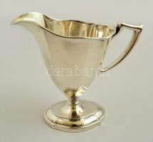 Ezüst (Ag.) tejszín kiöntő és cukortartó, jelzett, súlyozott, bruttó:197 g (2 db), m:10 és 8,5 cm