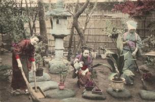 23 db RÉGI ázsiai városképes és motívumlap, vegyes minőség / 23 pre-1945 Asian town-view and motive ...