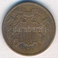 Amerikai Egyesült Államok 1865. 2c Cu-Sn-Zn T:2
USA 1865. 2 Cents Cu-Sn-Zn C:XF