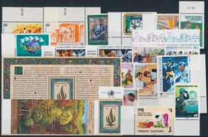 1987-1989 20 klf bélyeg + blokk, 1987-1989 20 stamps + block