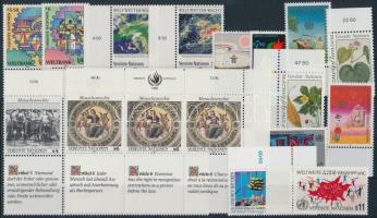 1989-1990 13 klf bélyeg + 2 klf hármascsík, 1989-1990 13 stamps + 2 stripes of 3