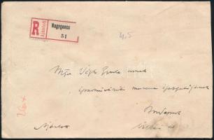 1928 gróf Apponyi Albert (1846-1933) saját kézzel írt és aláírt levele Végh Endrének, az Iparművésze...